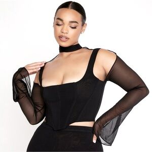 House of CB long sleeve corset